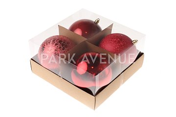 Набор шаров, цвет красный